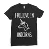 i believe in unicorns 2 Ladies Fitted T-Shirt