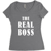 The Boss - The Real Boss Women's Triblend Scoop T-shirt