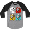 pac skull copy 3/4 Sleeve Shirt