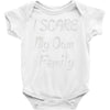 i scare my own family Baby Onesie