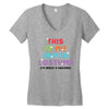 This Is My Human Costume I'm Really A Unicorn Women's V-Neck T-Shirt