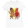 good cop bad chop Ladies Fitted T-Shirt