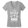 I Am One Blessed Gigi Women's V-Neck T-Shirt