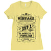 Vintage Aged To Perfection 1971 Ladies Fitted T-Shirt