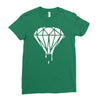 dripping diamond logo Ladies Fitted T-Shirt