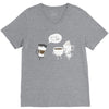 coffee that's always late V-Neck Tee