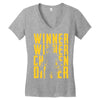 winner winner chicken dinner 3y Women's V-Neck T-Shirt