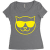 cat cool Women's Triblend Scoop T-shirt