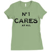 no1 cares Ladies Fitted T-Shirt