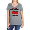 from my head tomatoes Ladies Curvy T-Shirt