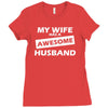 awesome husband Ladies Fitted T-Shirt