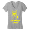 no drama llama (2) Women's V-Neck T-Shirt
