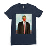 Rene Magritte Parody Impeach Trump Ladies Fitted T-Shirt