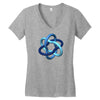 imu logo wt Women's V-Neck T-Shirt