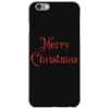merry christmas red glitter iPhone 6/6s Case