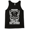 Never Underestimate Dog Rescuer Who Was Born September Tank Top