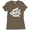 peace dove Ladies Fitted T-Shirt