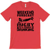 weekend rugby forecast beer pub drink T-Shirt