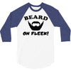 mens beard 3/4 Sleeve Shirt