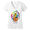 doodle luv Women's V-Neck T-Shirt