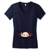 November Peeking Out Baby Boy Women's V-Neck T-Shirt