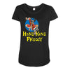 hong kong phooey Maternity Scoop Neck T-shirt