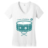pounding away Women's V-Neck T-Shirt