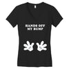 Hands off my Bump Women's V-Neck T-Shirt