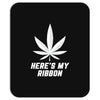 Support Lung Cancer Awareness With A White Cannabis Leaf Mousepad