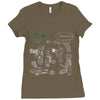 rayguns Ladies Fitted T-Shirt