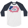 happy 4th of july 3/4 Sleeve Shirt