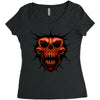 evil face Women's Triblend Scoop T-shirt