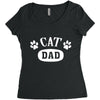 cat dad Women's Triblend Scoop T-shirt