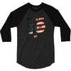 team 10 american flag 3/4 Sleeve Shirt