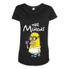 simpsons minion movie parody homer funny Maternity Scoop Neck T-shirt