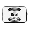 Premium Vintage 1951 Laptop sleeve