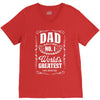 dad number one world's greatest V-Neck Tee