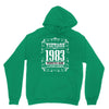 vintage made in 1983 perfectly aged a living legend Unisex Hoodie