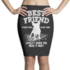 Best Friend Pug Pencil Skirts
