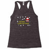 santa peeing merry christmas Racerback Tank