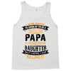 Super Cool Papa Of A Freaking Awesome Daughter Tank Top