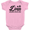 Dogs Because People Suck Baby Bodysuit