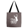 trophy wife deer Tote Bags