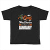Halloween Kings Are Born In January Toddler T-shirt