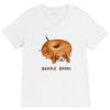 beagle bagel V-Neck Tee