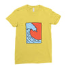 Wave Ladies Fitted T-Shirt
