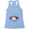 July Peeking Out Asian Baby Boy Racerback Tank