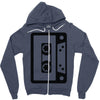 retro cassette Zipper Hoodie