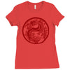 chinese new year dragon Ladies Fitted T-Shirt