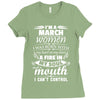 I Am A March Women Ladies Fitted T-Shirt